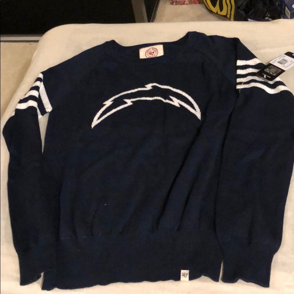 San Diego chargers drop needle sweater
